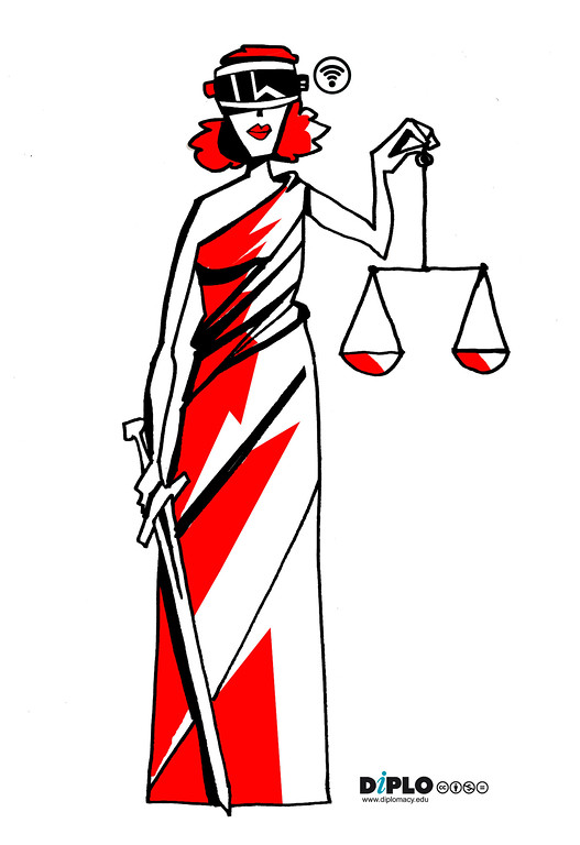 Lady justice illustration