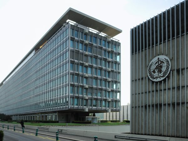 World Health Organisation headquarters Geneva north and west sides