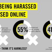 After being harassed or abused online infographic