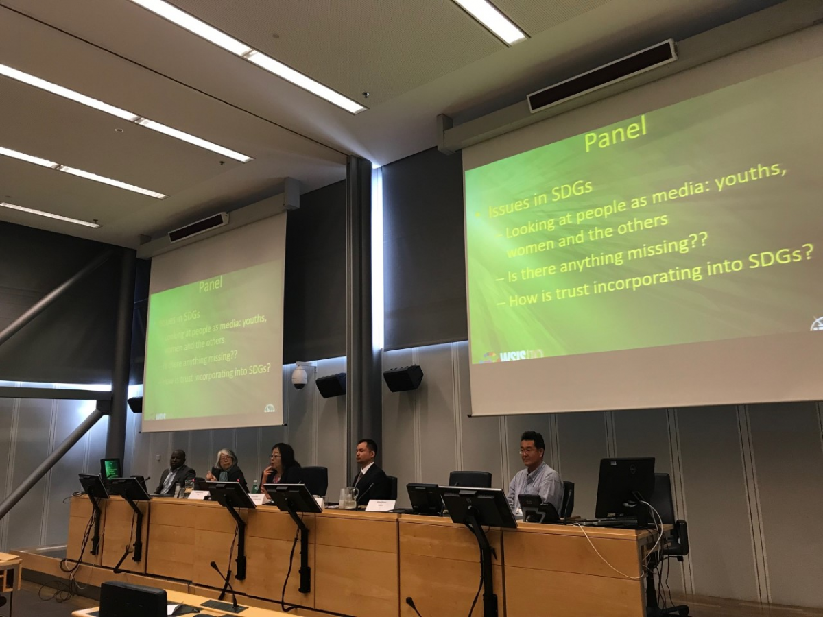 Panel Media and Information Literacy empowered by Artificial Intelligence for Diversity and Disaster WSIS Forum 2019
