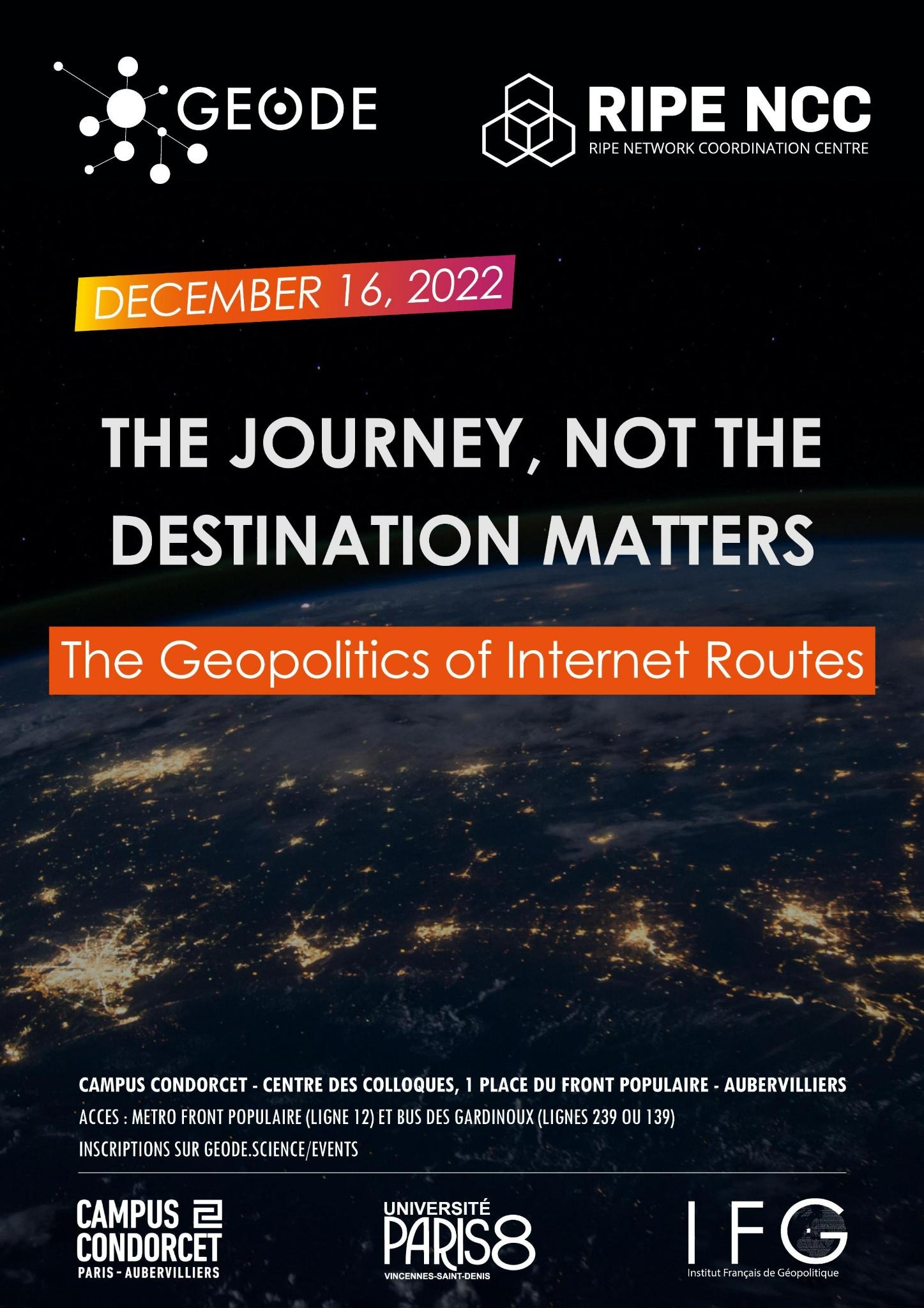 2022 12 16 AFFICHE International conference Geopolitics of Routing