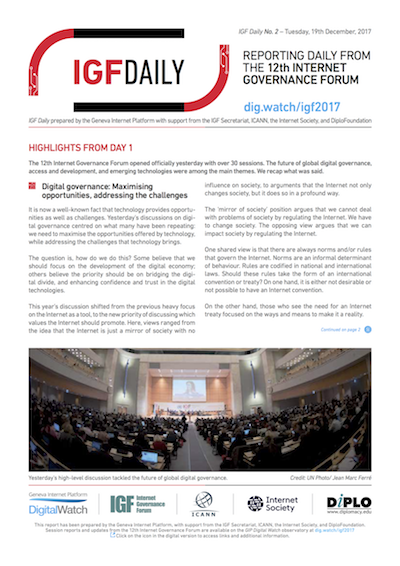 12th Internet Governance Forum 9 IGFDaily2